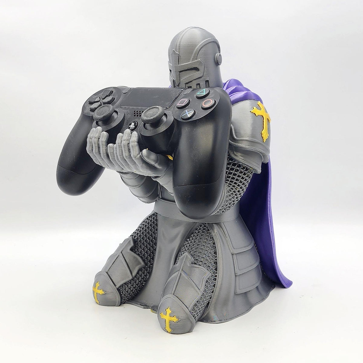 Kneeling Knight Paladin 3D printed controller stand, view 7