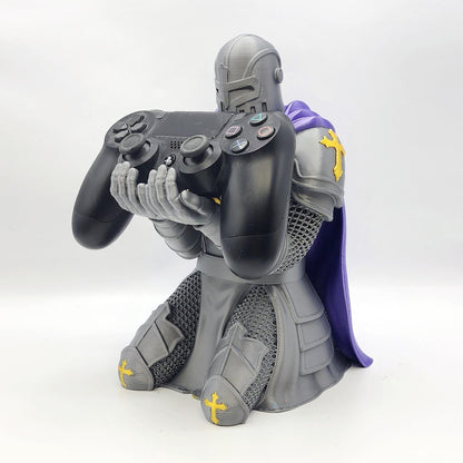 Kneeling Knight Paladin 3D printed controller stand, view 7
