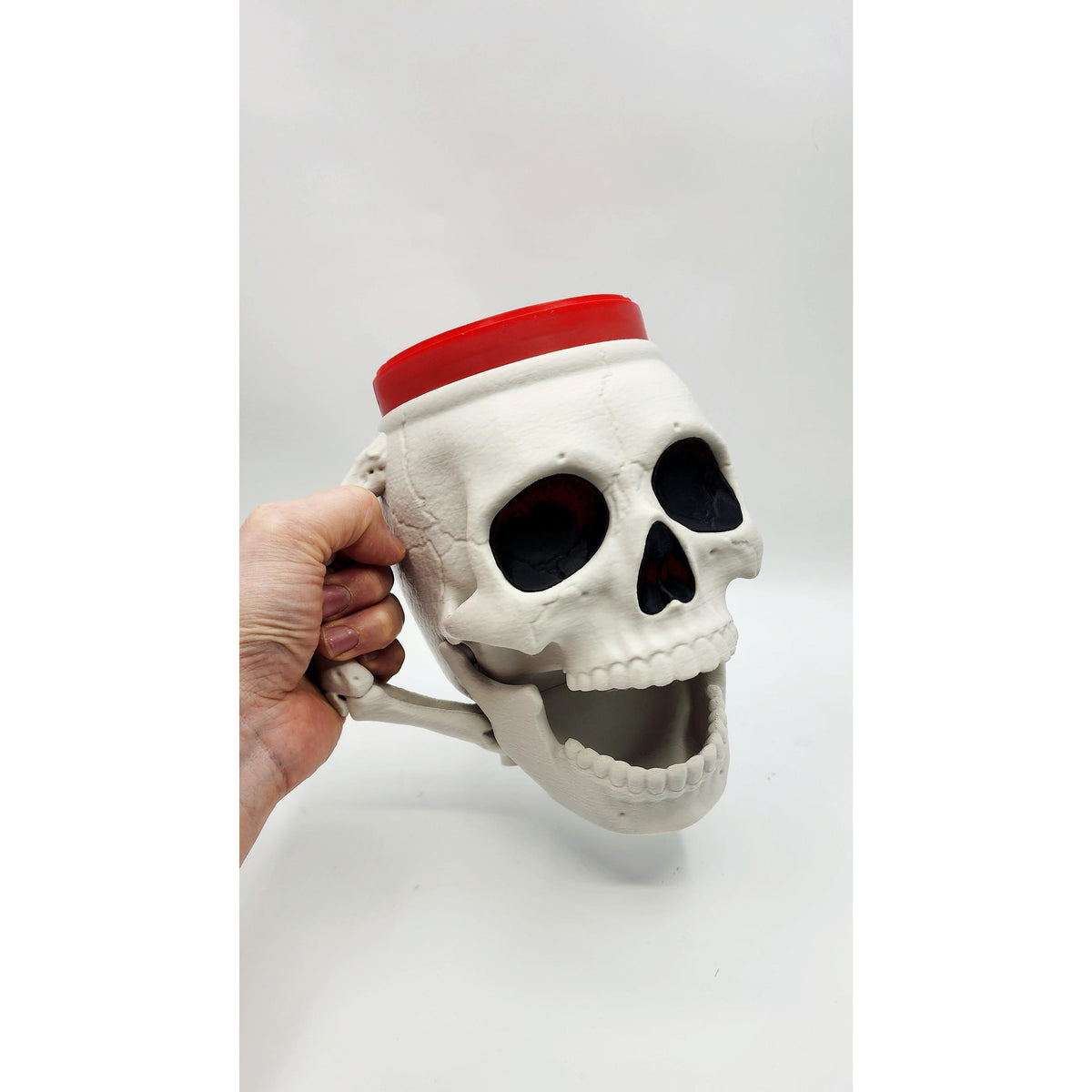 Skullivan Skull 3D printed ice cream pint holder, view 7