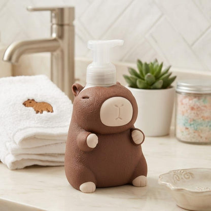 Chubby Capybara 3D printed soap dispenser sleeve, view 3