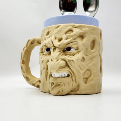 Burnt Face Dream Demon 3D printed ice cream pint holder, view 6