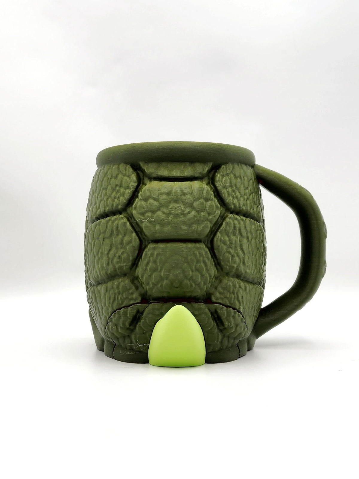 Turtle 3D printed ice cream pint holder, view 4