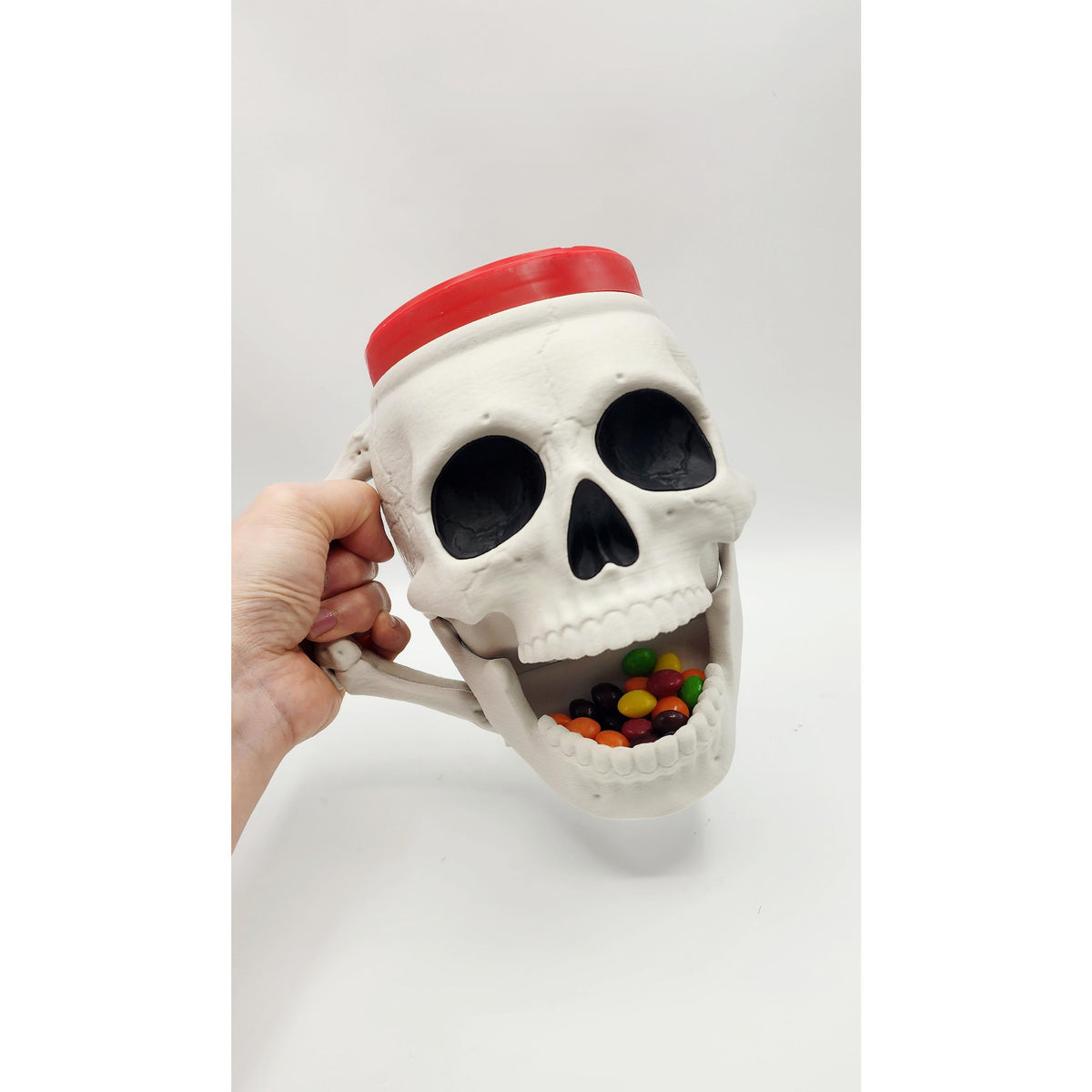 Skullivan Skull 3D printed ice cream pint holder, view 3