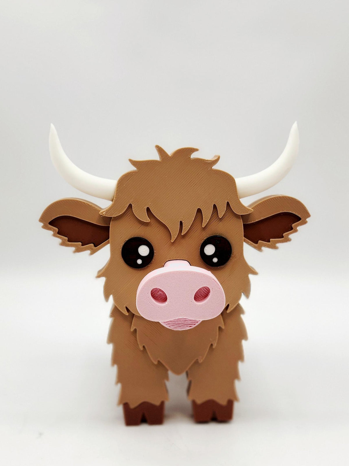 Highland Cow 3D printed eyeglasses holder, view 4