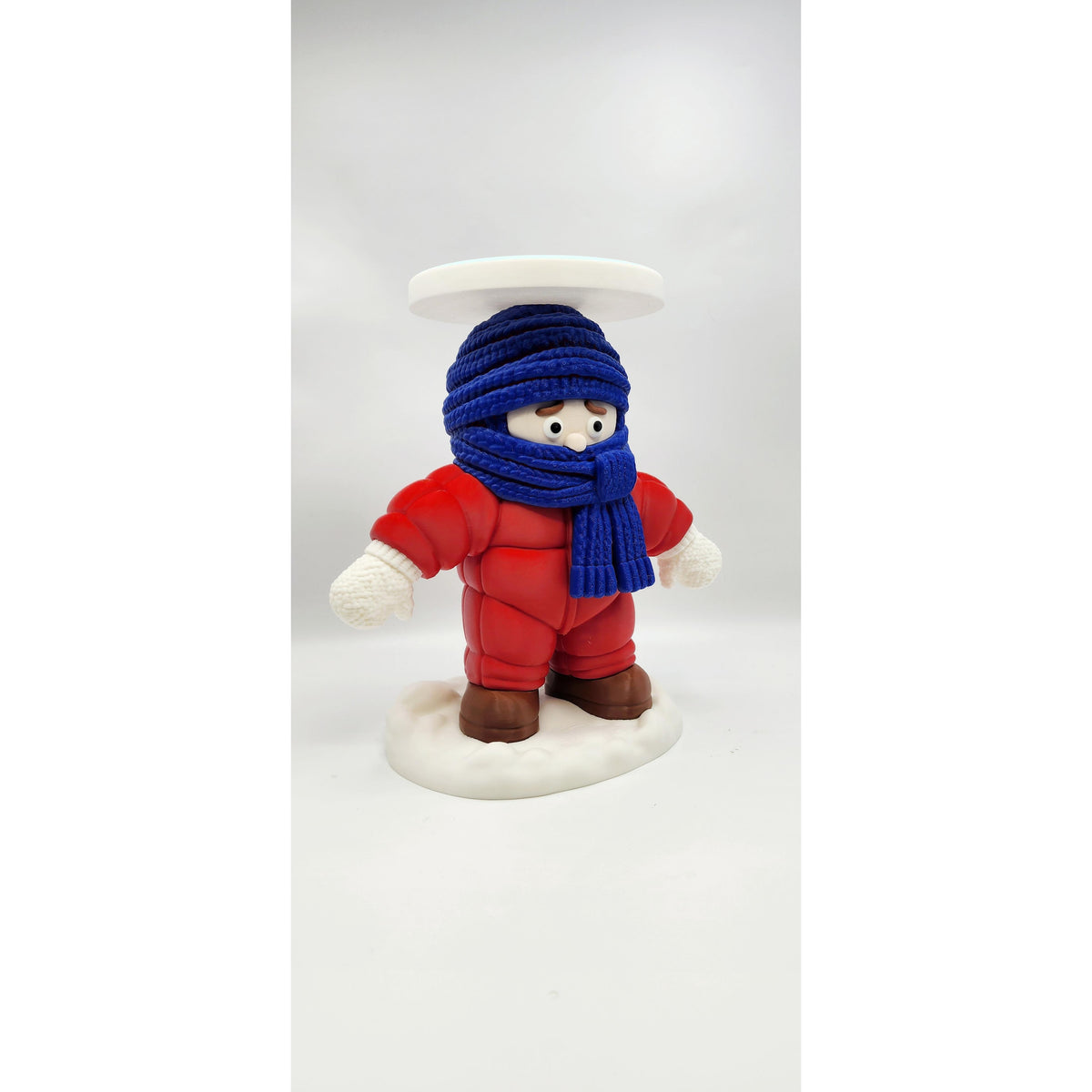 Kid Snowsuit 3D printed candle holder, view 7