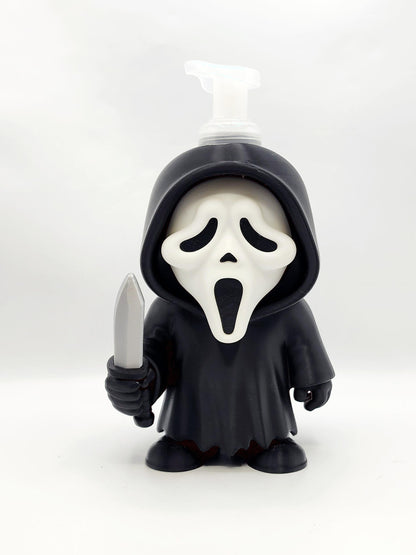 Halloween Ghost Slasher 3D printed soap pump holder, view 4