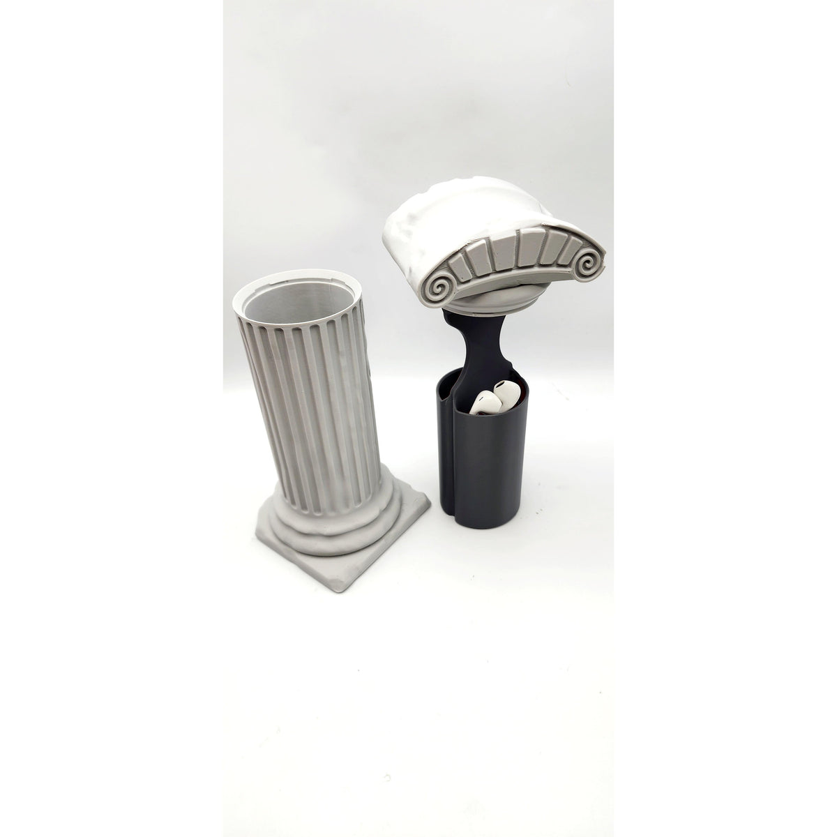 Roman Pillar 3D printed headphone stand, view 8