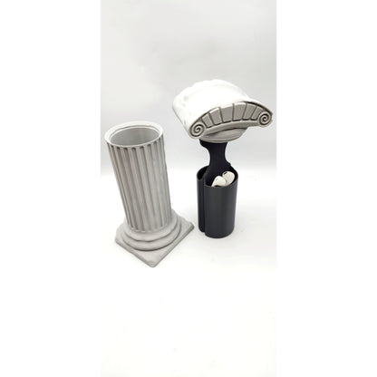 Roman Pillar 3D printed headphone stand, view 8