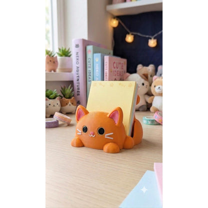 Cute Cat 3D printed sticky note holder, view 8