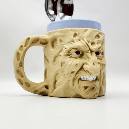 Burnt Face Dream Demon 3D printed ice cream pint holder, view 5