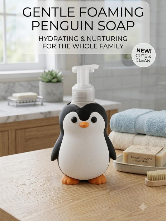 Cute Foam Pump 3D printed soap bottle cover, view 1