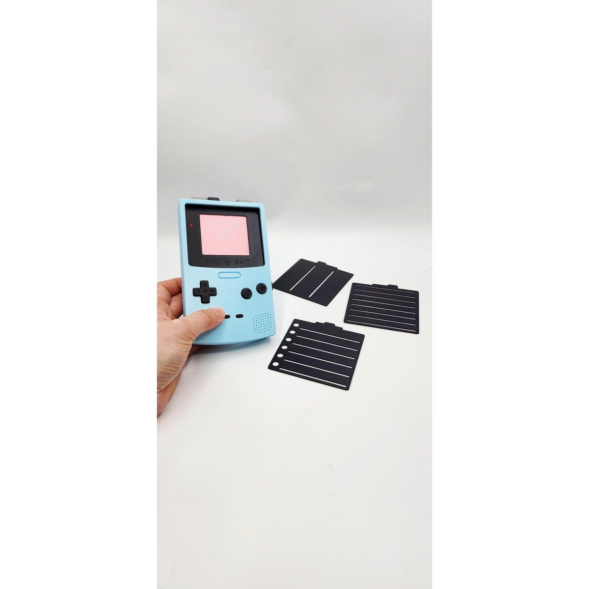 Retro Handheld 3D printed memo holder, view 4