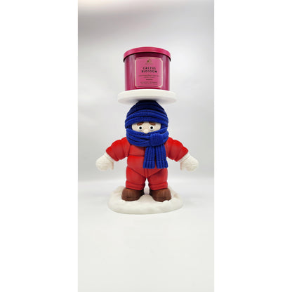 Kid Snowsuit 3D printed candle holder, view 2