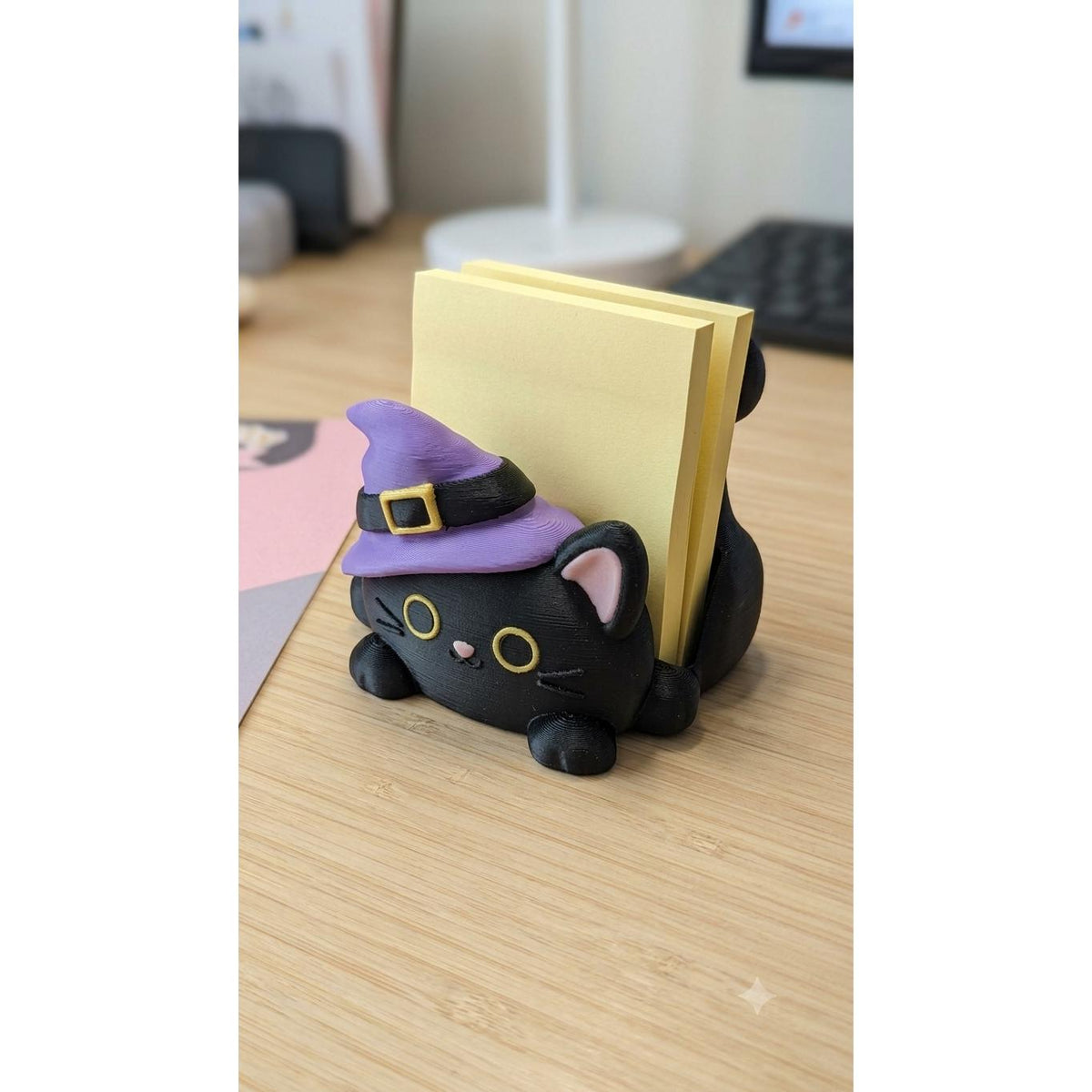 Cute Cat 3D printed sticky note holder, view 6