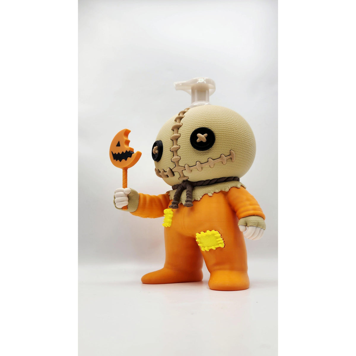 Burlap Sack Figure 3D printed soap bottle sleeve, view 7