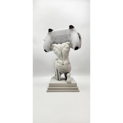 Atlas statue 3D printed controller stand, view 3