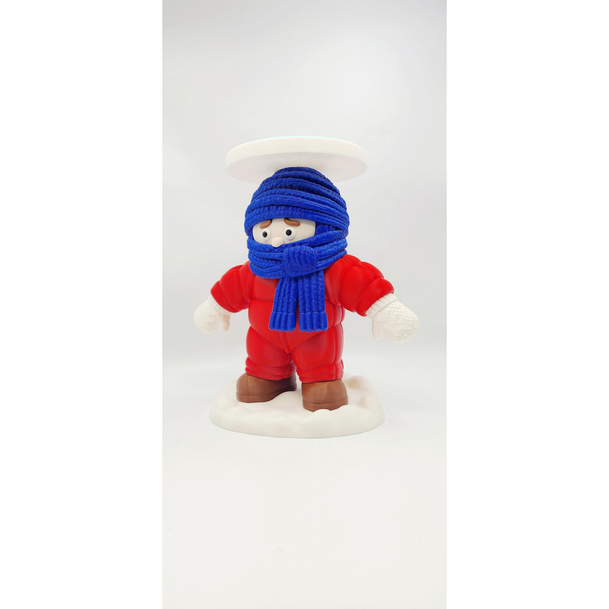 Kid Snowsuit 3D printed candle holder, view 8