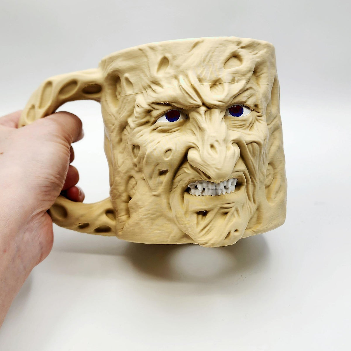 Burnt Face Dream Demon 3D printed ice cream pint holder, view 7