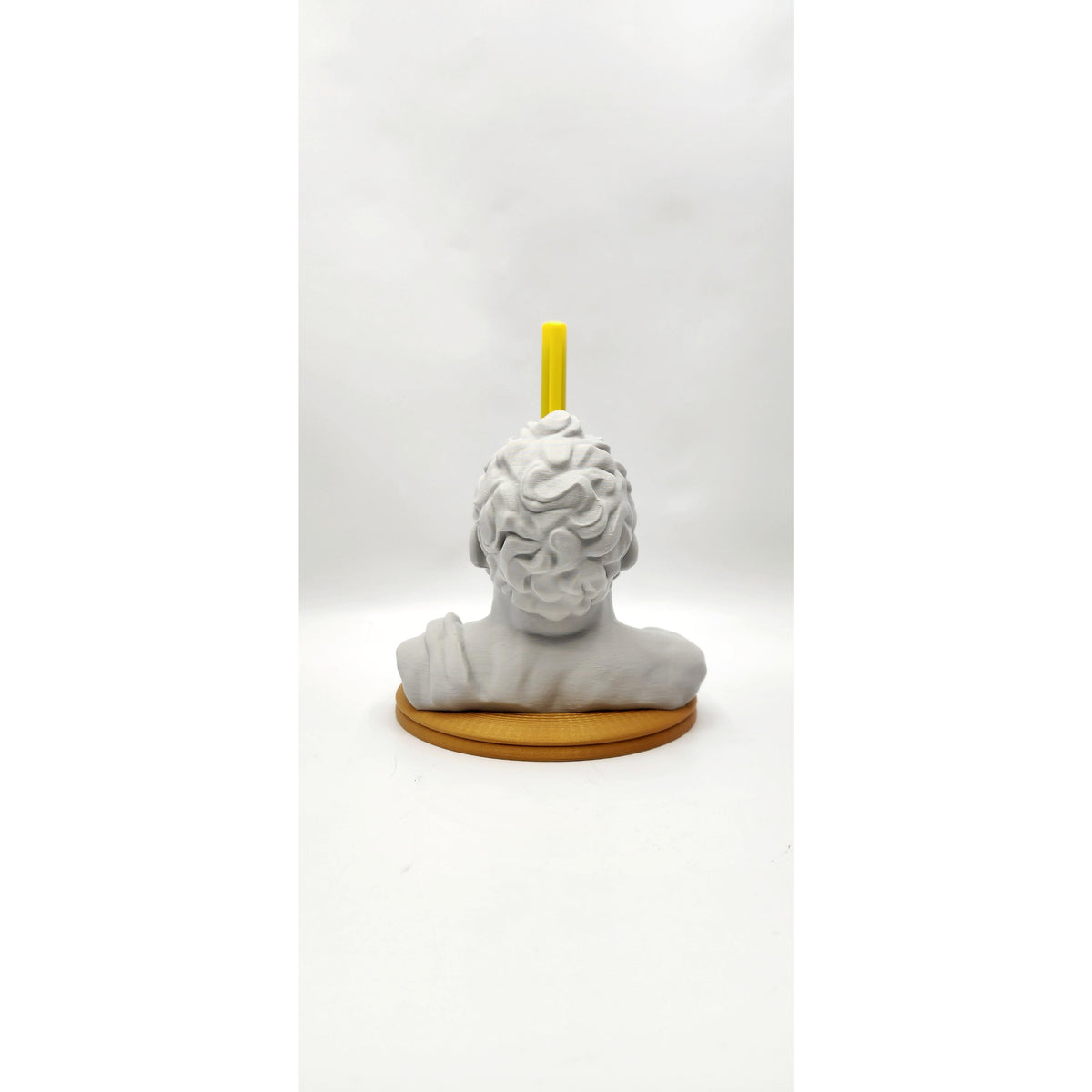 Cyclops Bust 3D printed pen stand, view 4