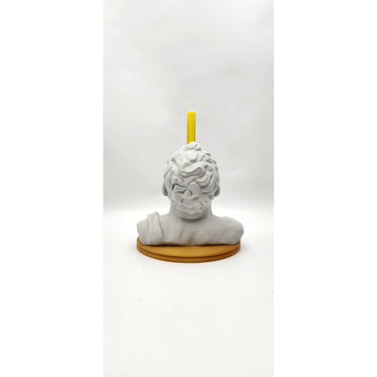 Cyclops Bust 3D printed pen stand, view 4