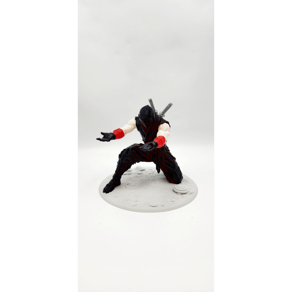 Kneeling Warrior 3D printed pen holder, view 6