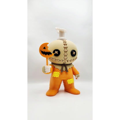 Burlap Sack Figure 3D printed soap bottle sleeve, view 5