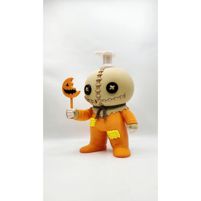 Burlap Sack Figure 3D printed soap bottle sleeve, view 4
