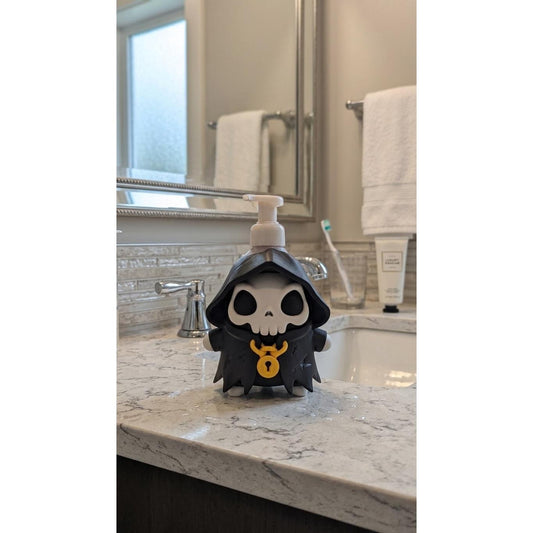 Cute Grim Reaper 3D printed soap holder, view 1
