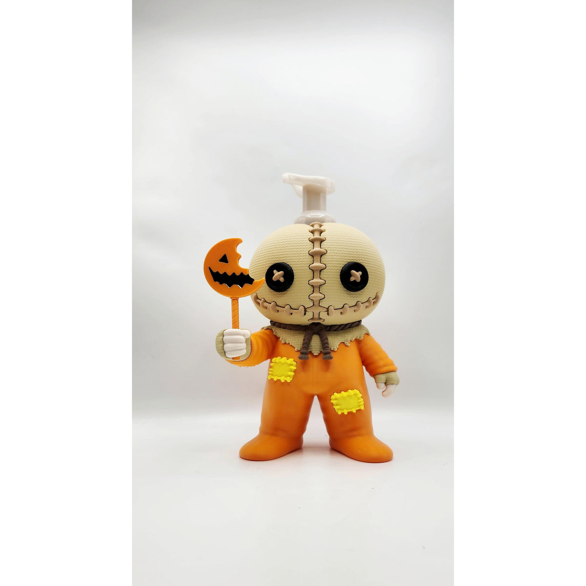 Burlap Sack Figure 3D printed soap bottle sleeve, view 3