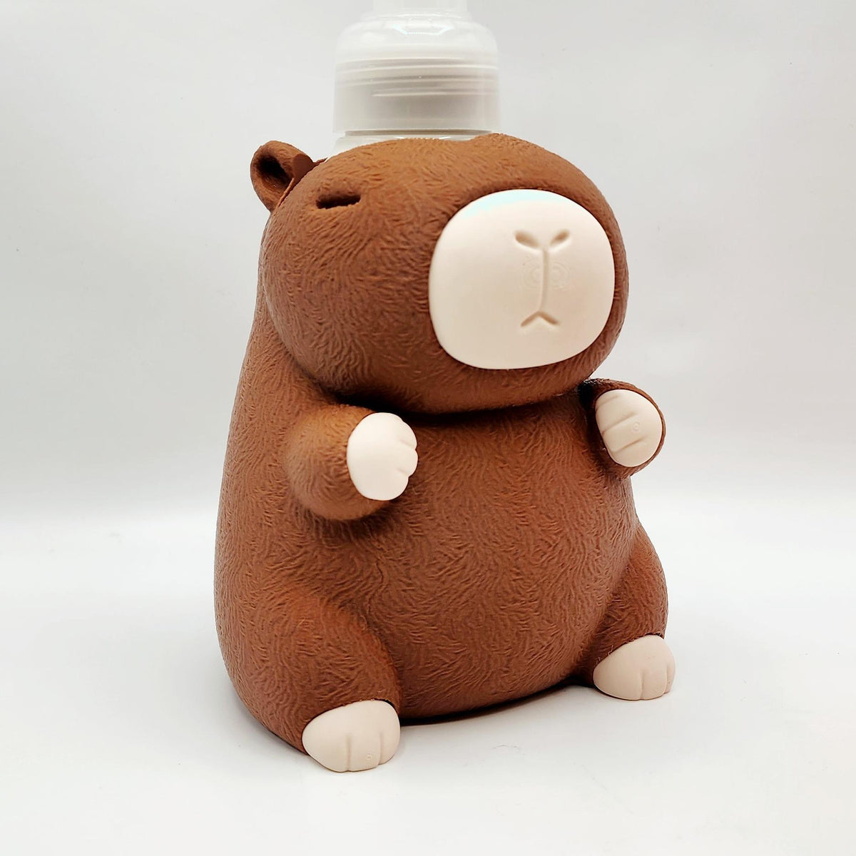 Chubby Capybara 3D printed soap dispenser sleeve, view 5